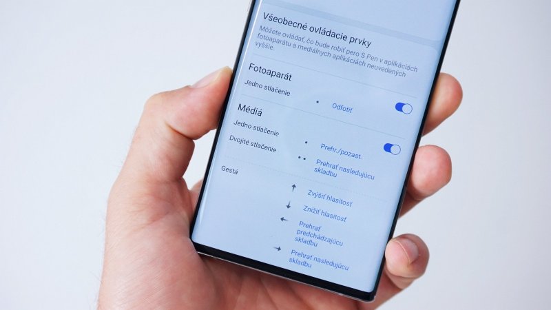 Samsung Galaxy Note 10 - ovládanie perom