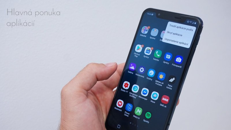 LG G8S ThinQ - hlavná ponuka