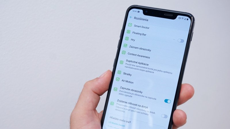 LG G8S ThinQ - rozšírenia