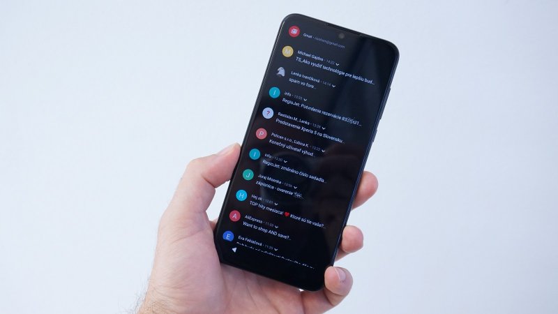 Motorola One Zoom - Moto obrazovka: Gmail