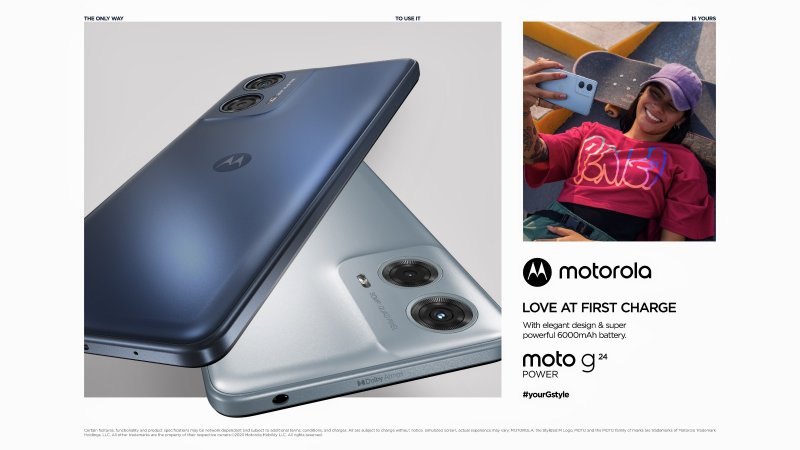 Motorola Moto G24 Power press image