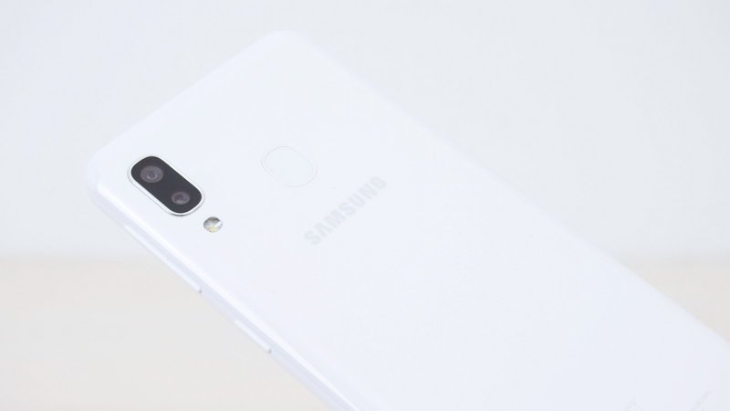 Samsung Galaxy A20e fingerprint reader