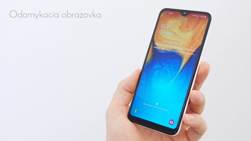 Samsung Galaxy A20e odomykacia obrazovka