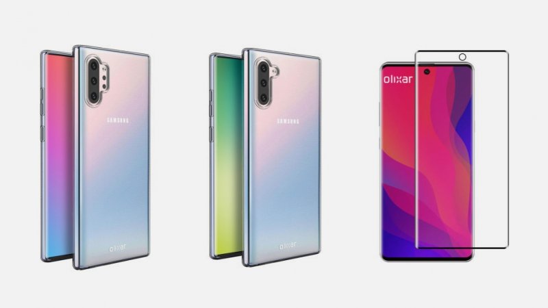 Pravdepodobný vzhľad Galaxy Note 10