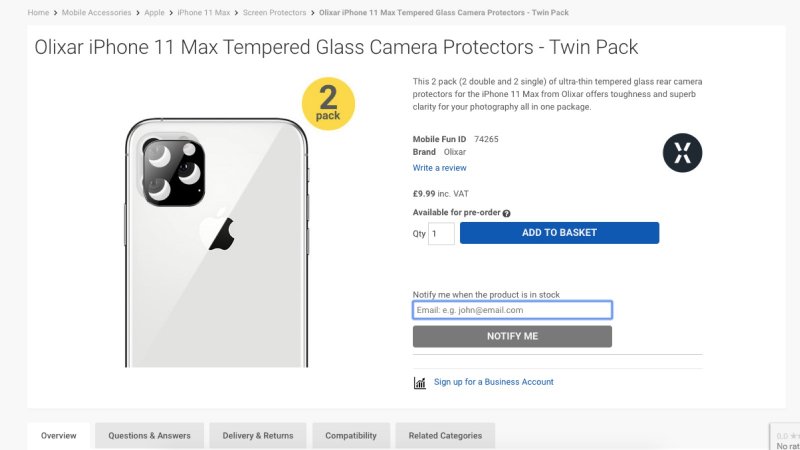 Apple iPhone 11 (dohady)