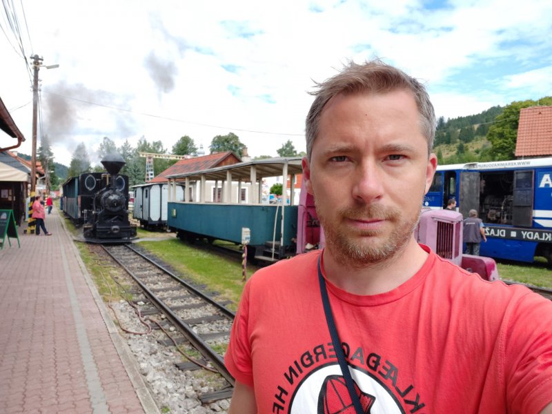 Samsung Galaxy A70 - selfie záber