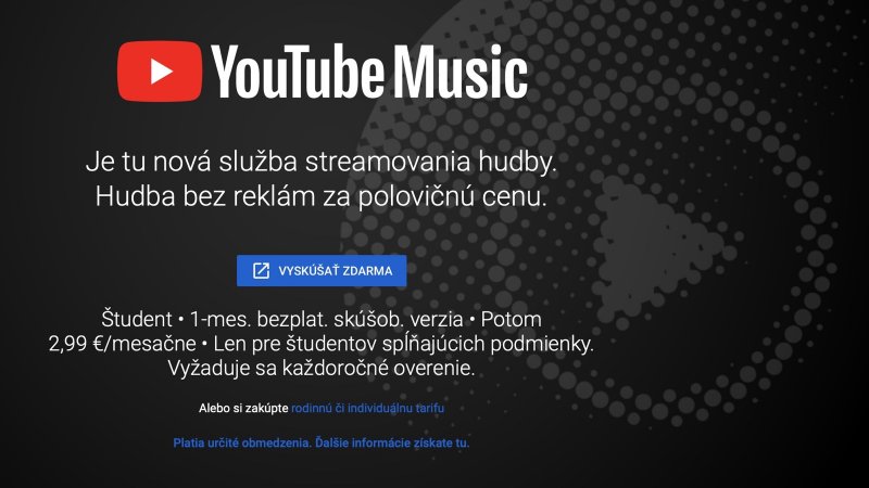 YouTube Music predplatné