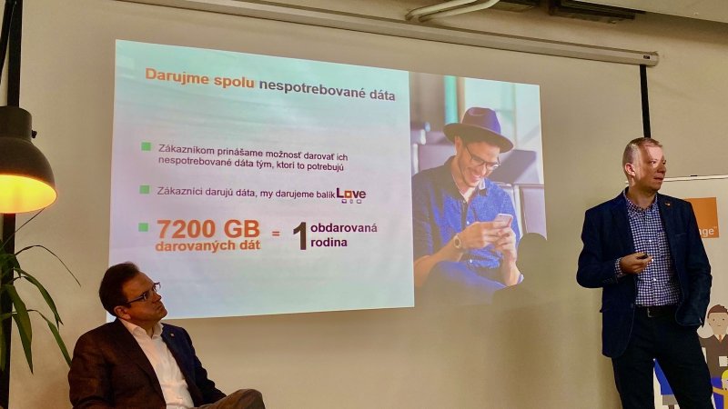 Orange - darovanie dát