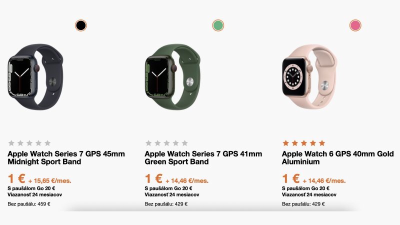 Orange: ponuka Apple Watch