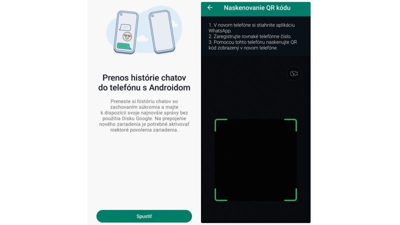 WhatsApp uľahčuje prenos konverzácie cez QR kódv